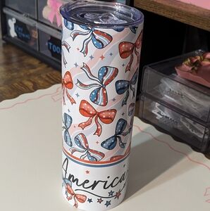 America Bows Stainless Steel Tumbler New!